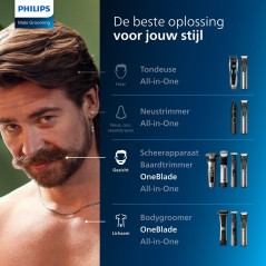 Philips QP6541 Face + Body Trimmer - Ultimate Precision for a Perfect Grooming Experience!